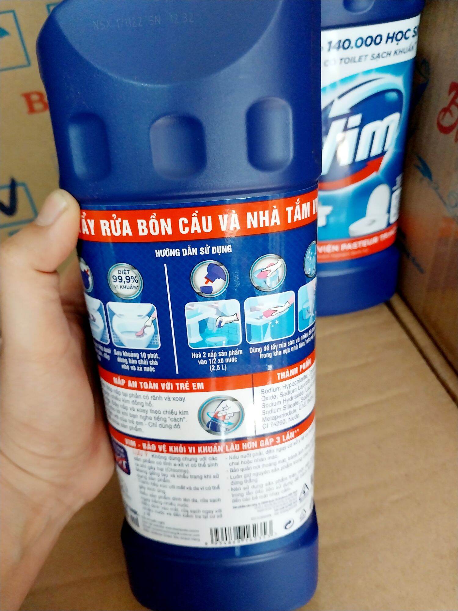 TẨY BỒN CẦU VIM 880ML.