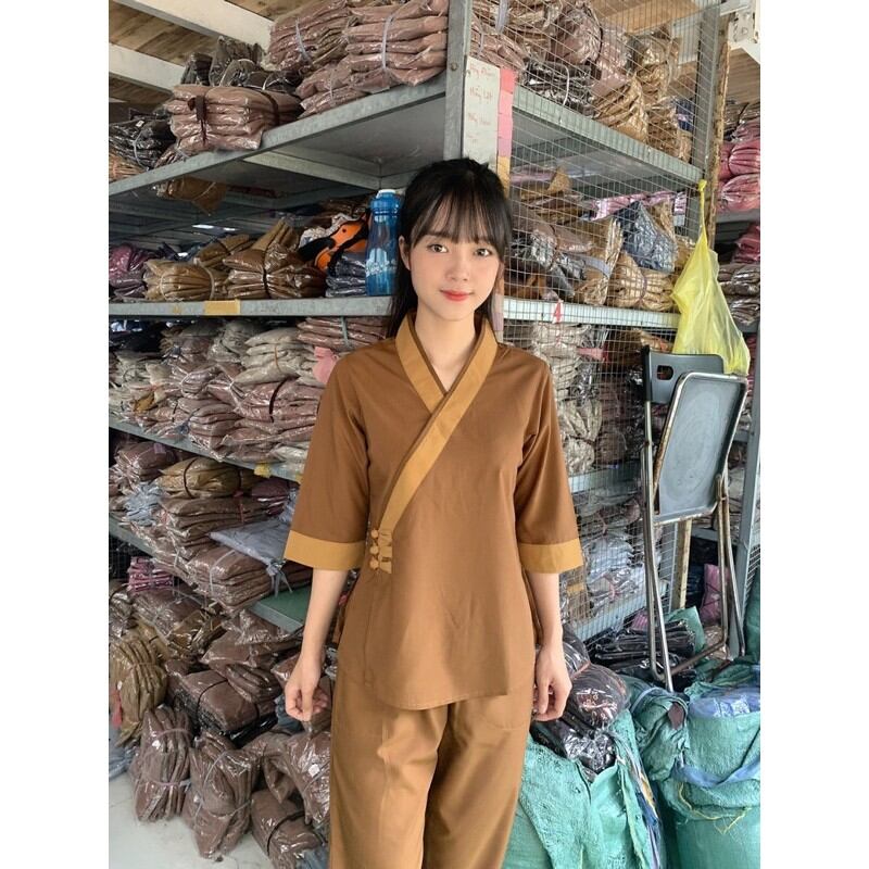 [HCM]Đồ lam đi chùa - Xéo 3 Nút kate