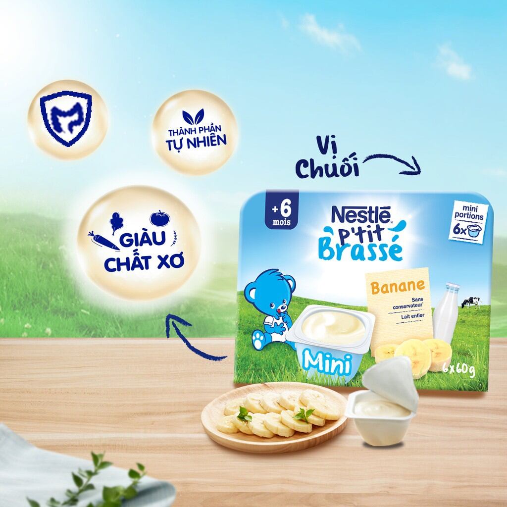 Sữa Chua Nestle cho bé 6 tháng tuổi (6×60g)