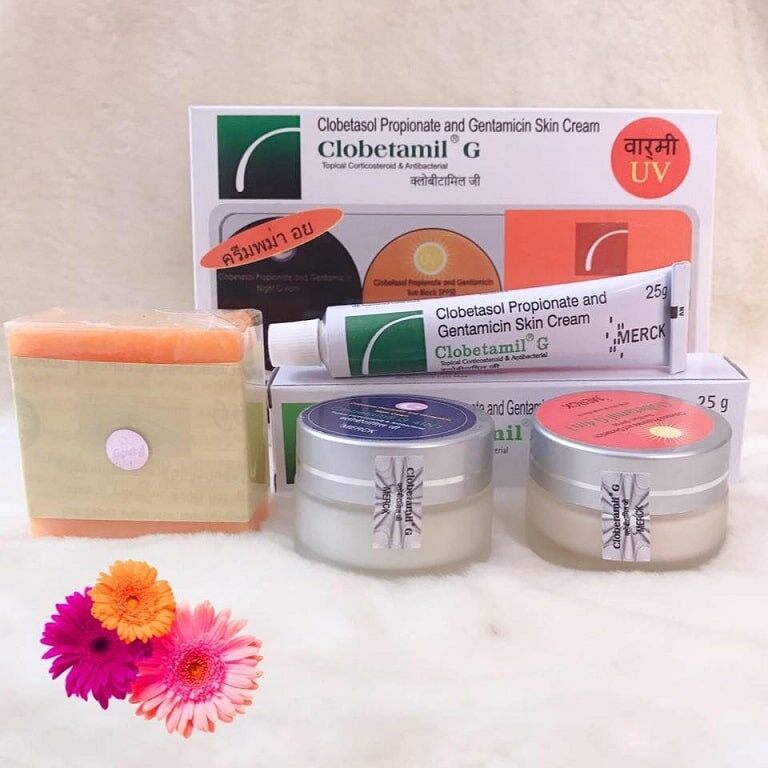 Bộ kem mờ nám , tàn nhang clobetamil g thái lan