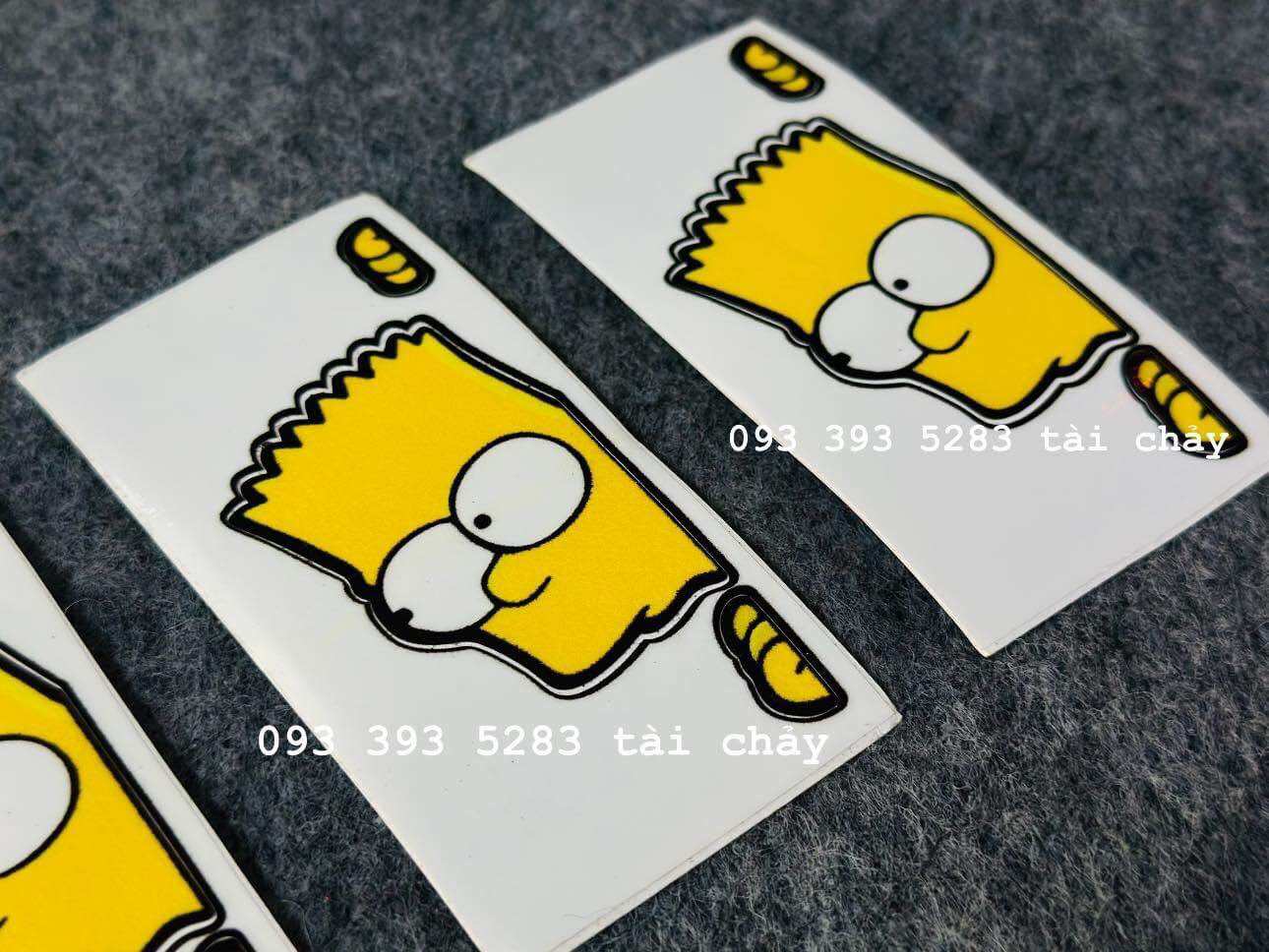 [ 1 MIẾNG ] TEM SIMSON SIZE LỚN DÁN TRANG TRÍ XE