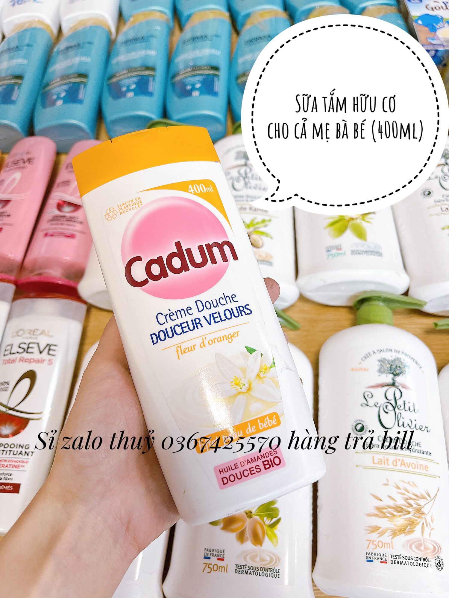 Sữa tắm Cadum Bio cho mẹ và bé 400ml