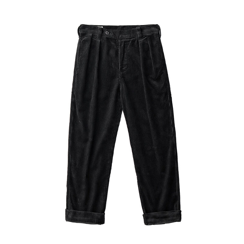 Quần dài nhung kẻ quần rộng cổ điển kiểu mỹ ami ka ki nam vintage quần thường ngày nhung ống đứng rộng rãi