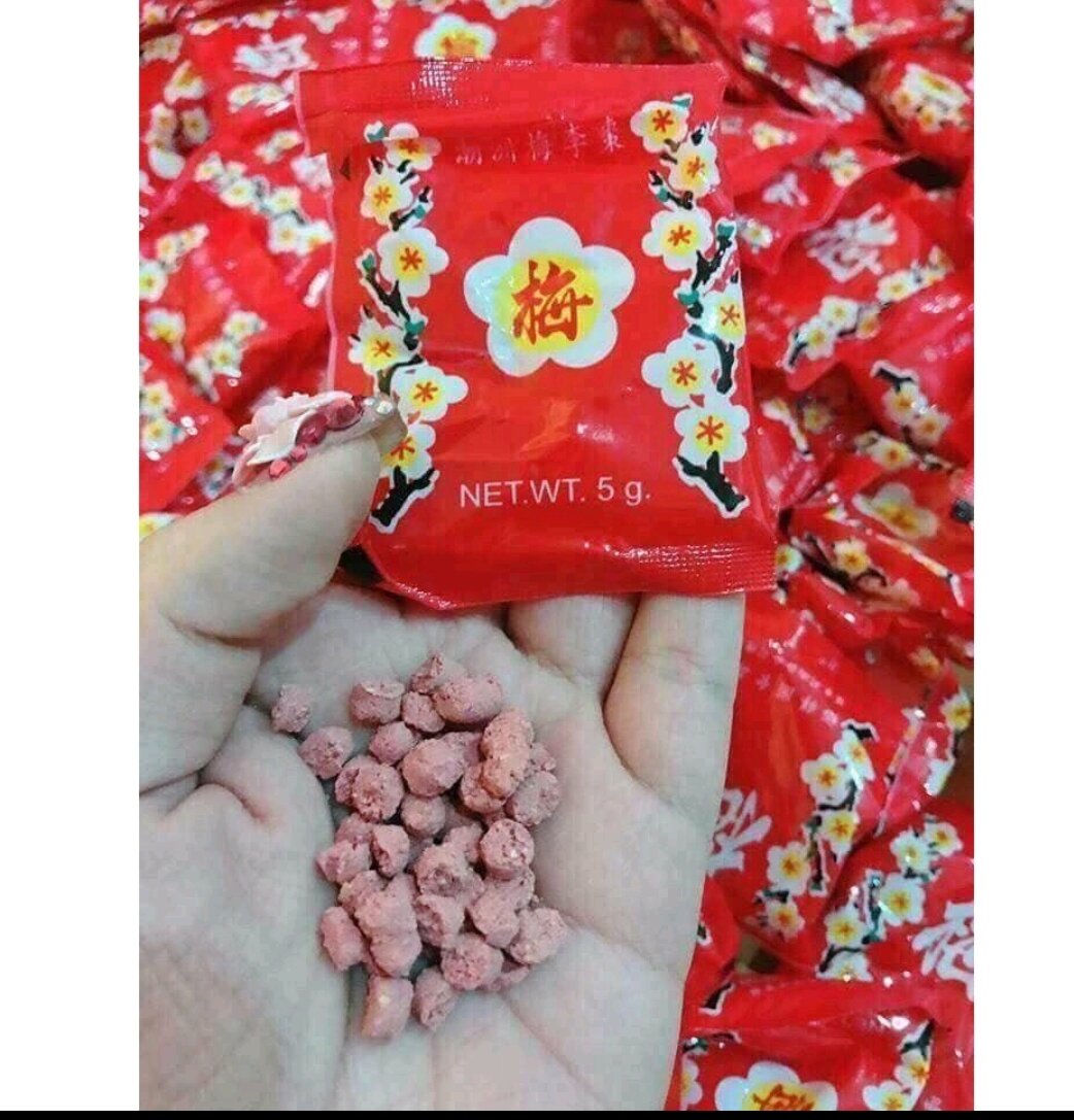 10 gói xí muội hoa anh đào Thái Lan