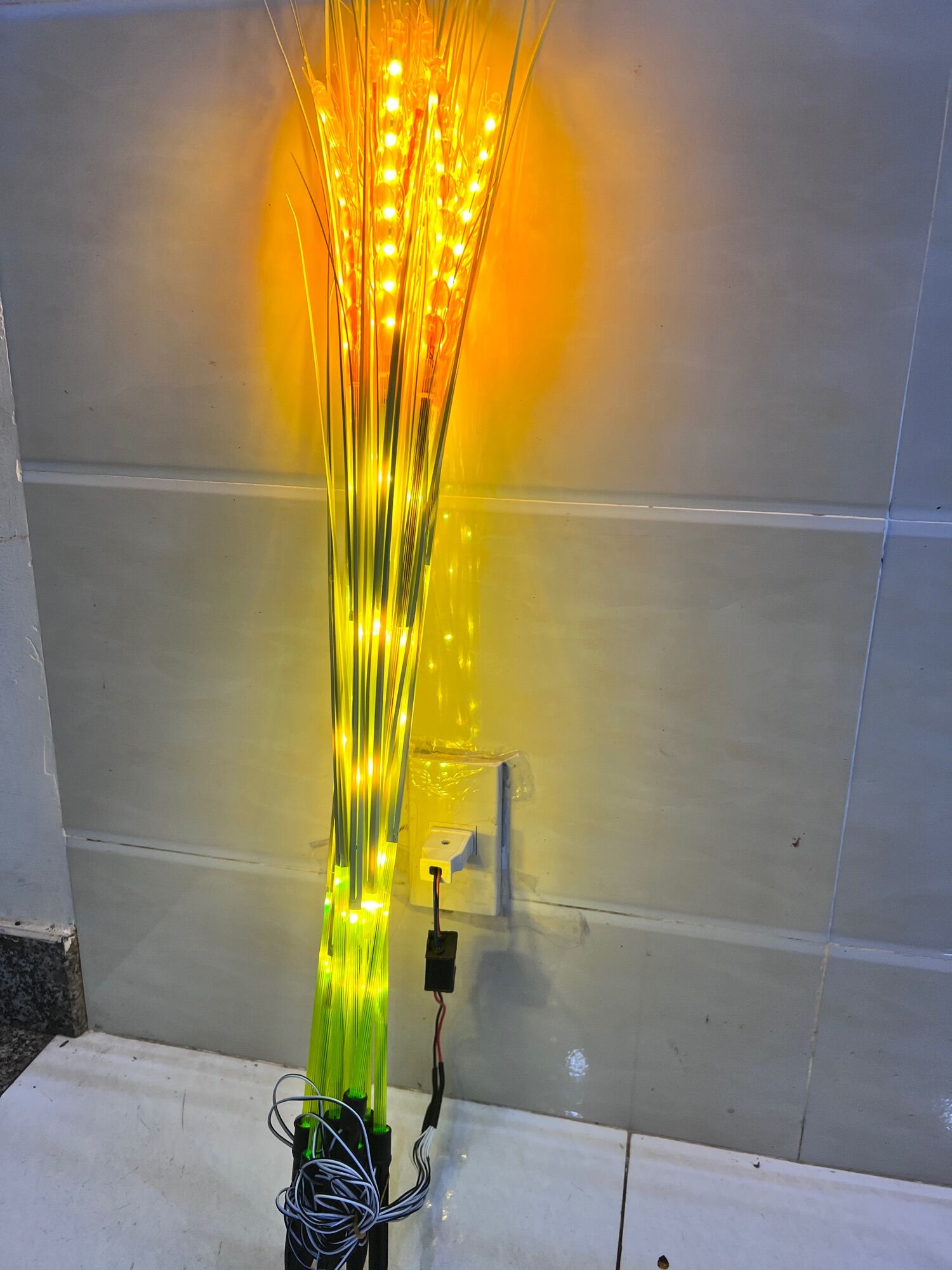 Bộ bông lúa mạch led cắm điện trực tiếp - bộ 10 bông - về là cắm ngay