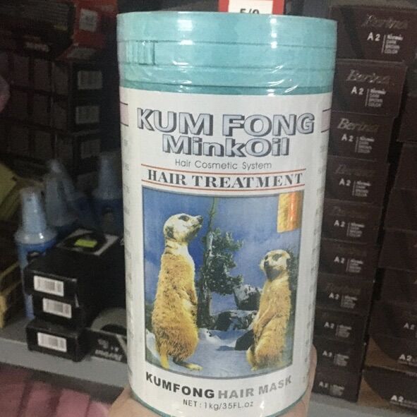 Hấp dầu/ ủ tóc hiệu gấu kum fong mink oil 1000ml