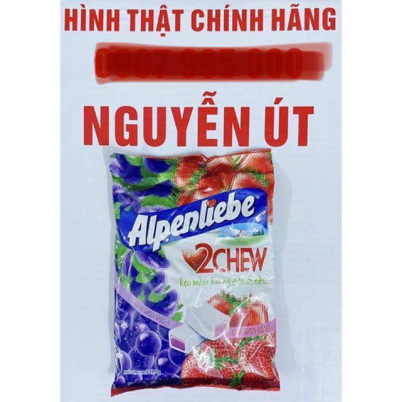 [HCM]kẹo mềm Alpenliebe dâu và nho 25 viên