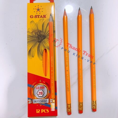 Hộp 12 cây bút chì 2B Gstar Gs-009