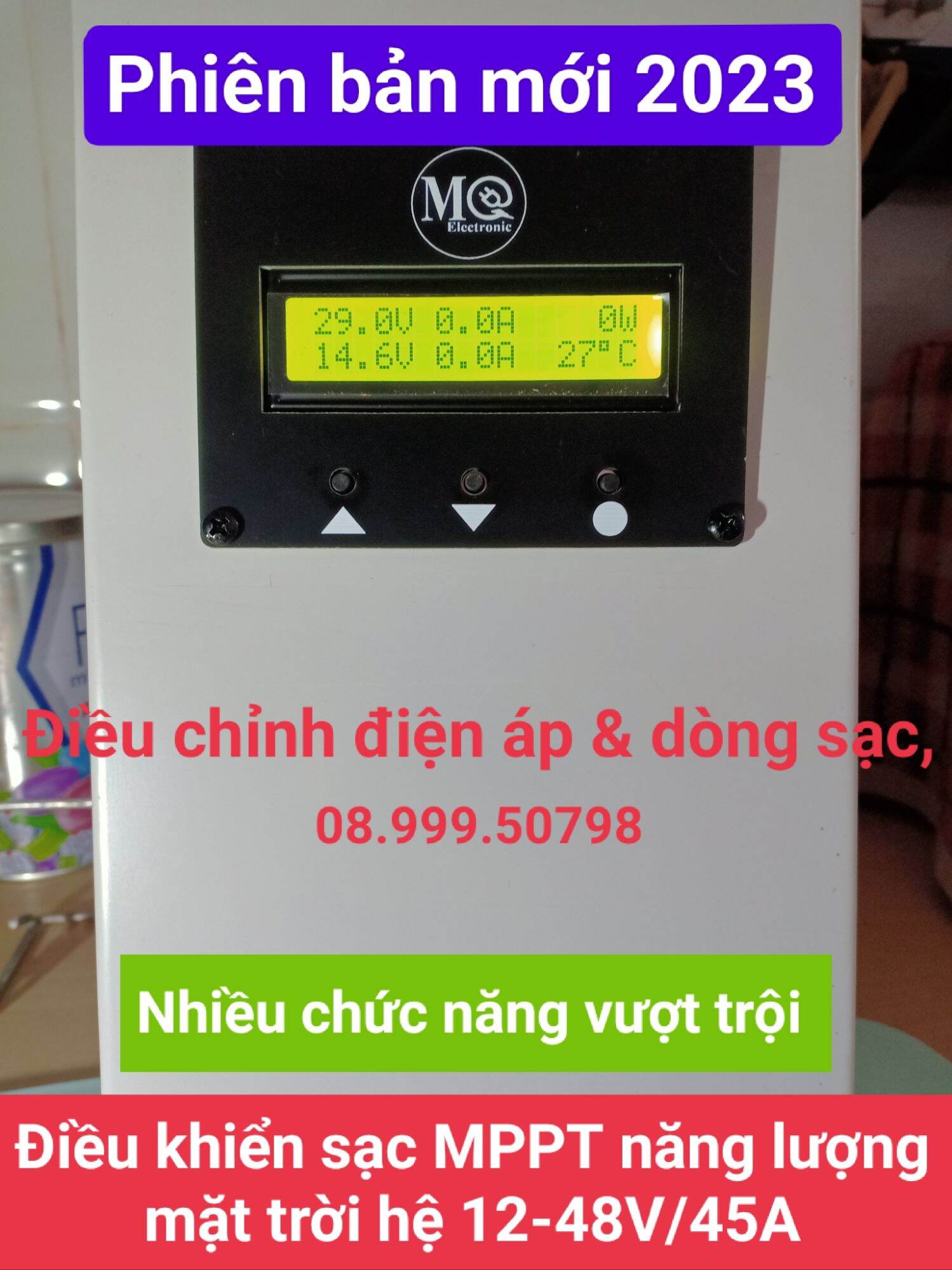 Điều khiển sạc mppt năng lượng mặt trời 45a hệ 12-48v