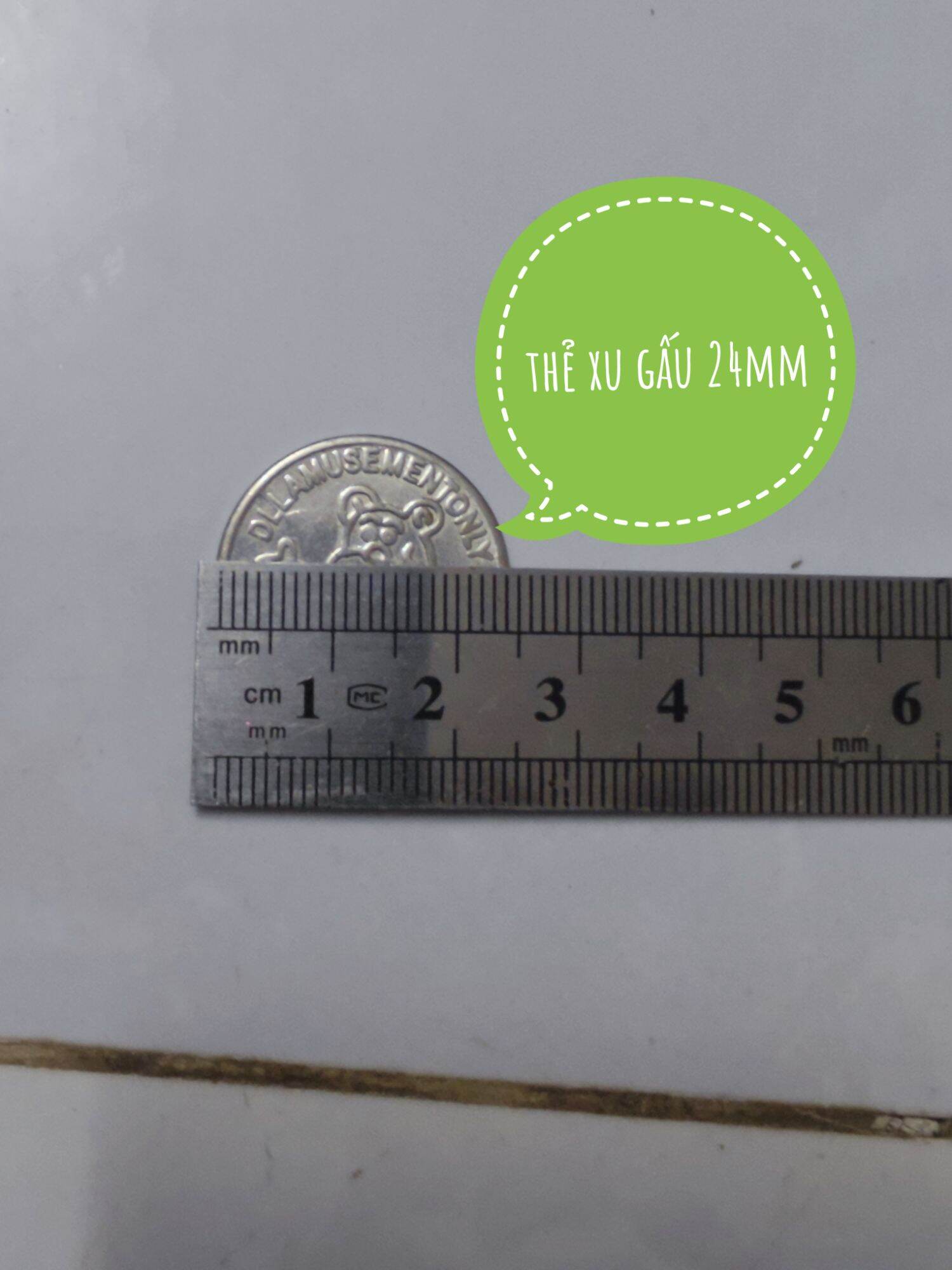 xu thẻ game 24mm (combo 50 xu gấu) cũ đã sử dụng
