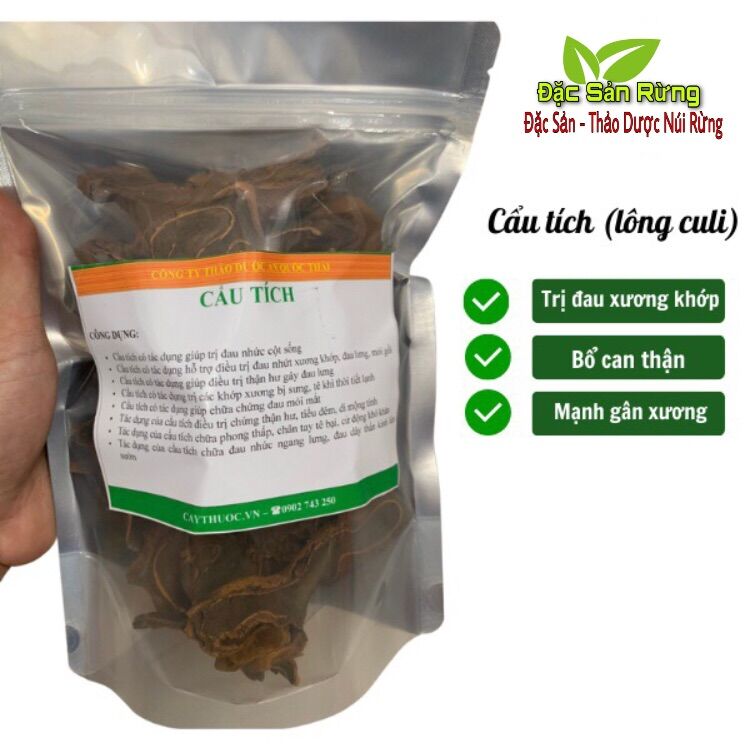 [ 500gr ]  Cẩu Tích Khô ( Lông culi ) Thái Lát - Đặc sản rừng
