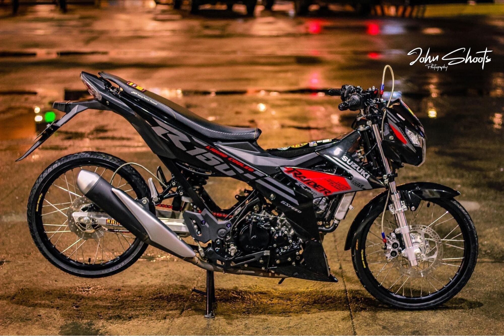 Tem rời zin raider đen đỏ