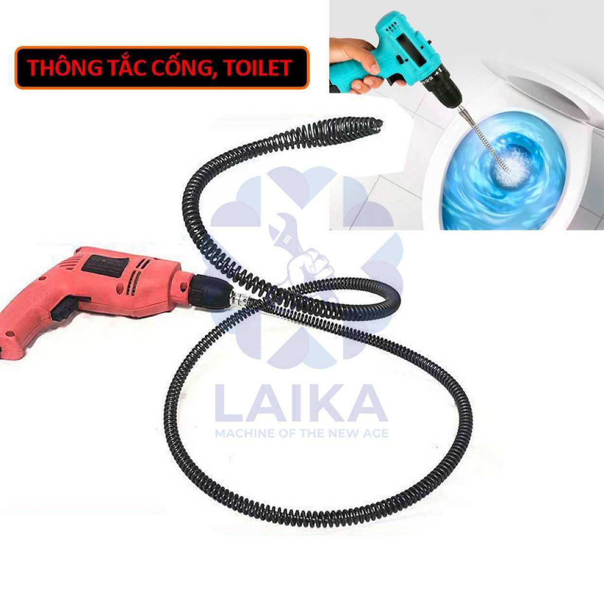 Dây thông cống dài dùng máy khoan 2,5m liên hệ 0368851116 để được tư vấn