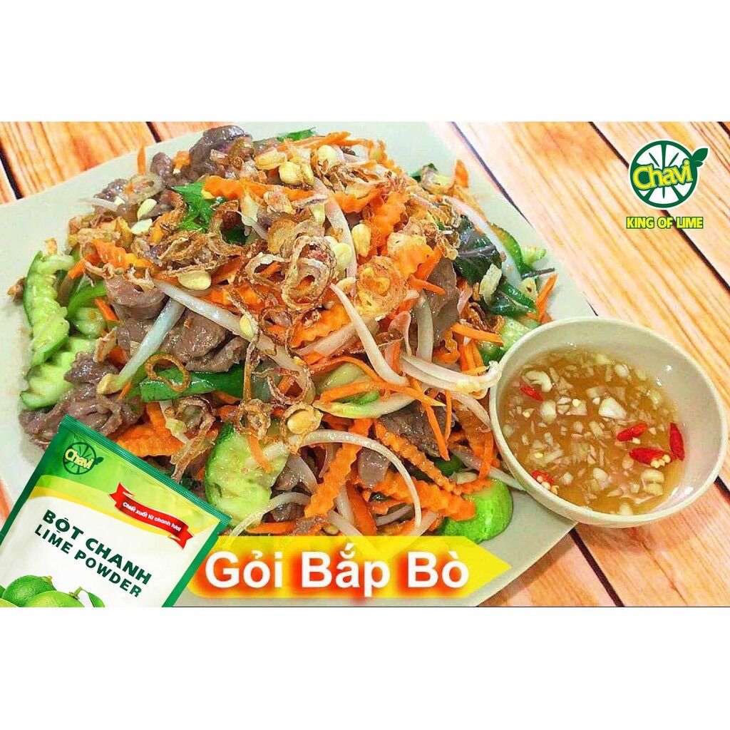 (Chính Hãng) Bột Chanh Chavi - Lime Powder Túi 400g