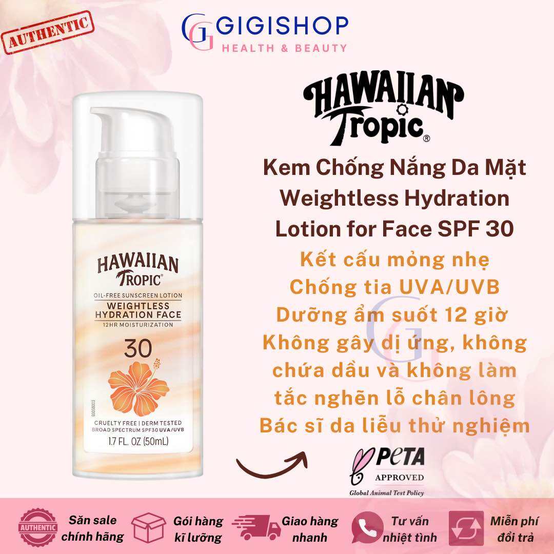 Hawaiian Tropic Sheer Touch Oil-Free Sunscreen Ultra Radiance SPF 30 240mL