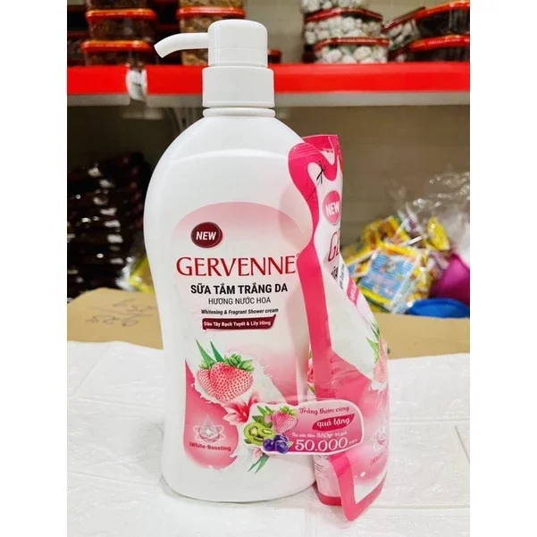 Sữa tắm Gervenne hương nước hoa 900g( tặng 450g)
