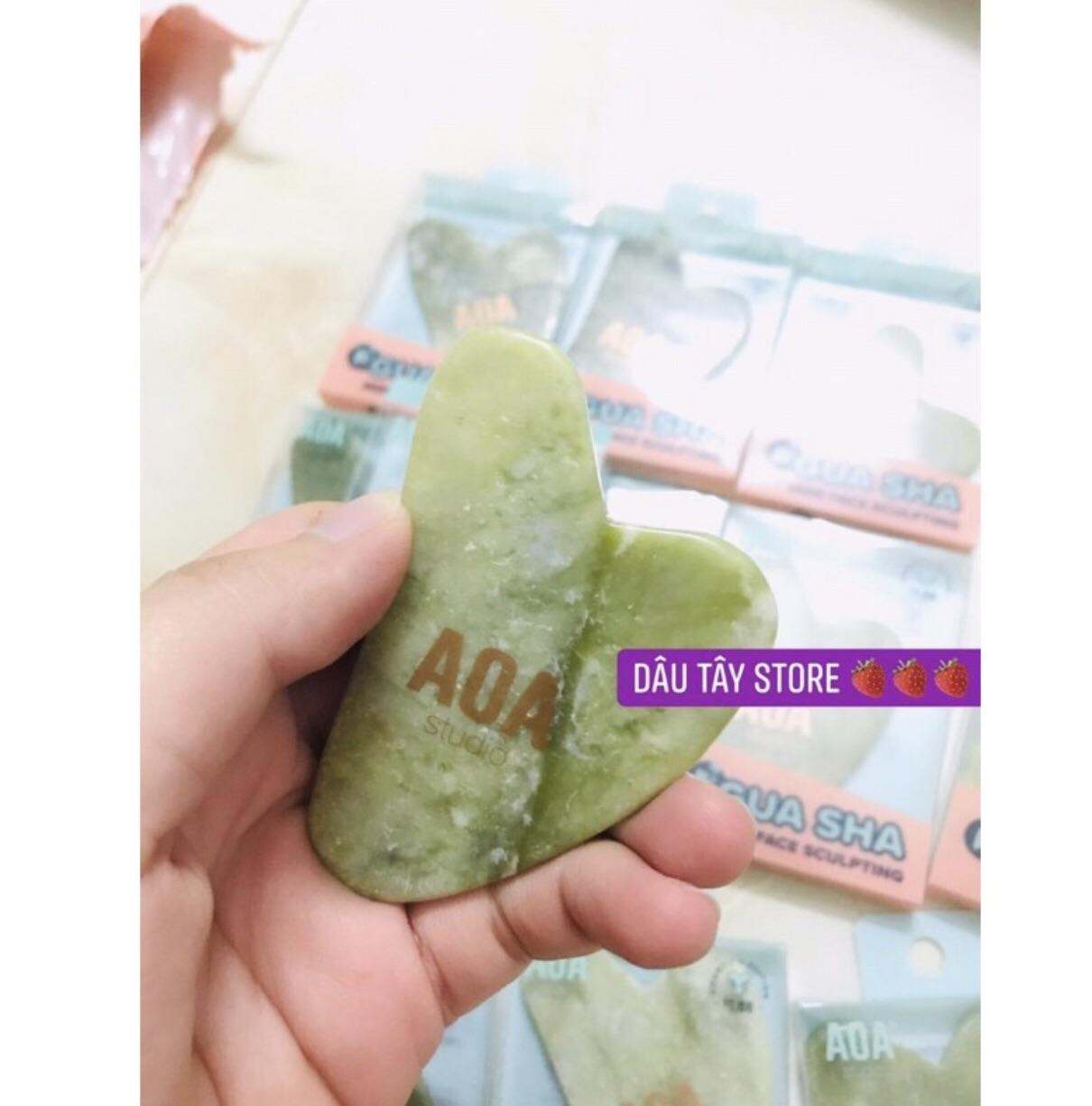 ĐÁ GUASHA ngọc bích massage nâng cơ mặt SHOP MISSA