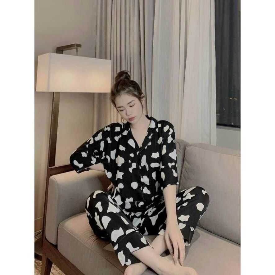 ❤2Days(Discout 50%) Combo Set Pijama CD Bò Sữa