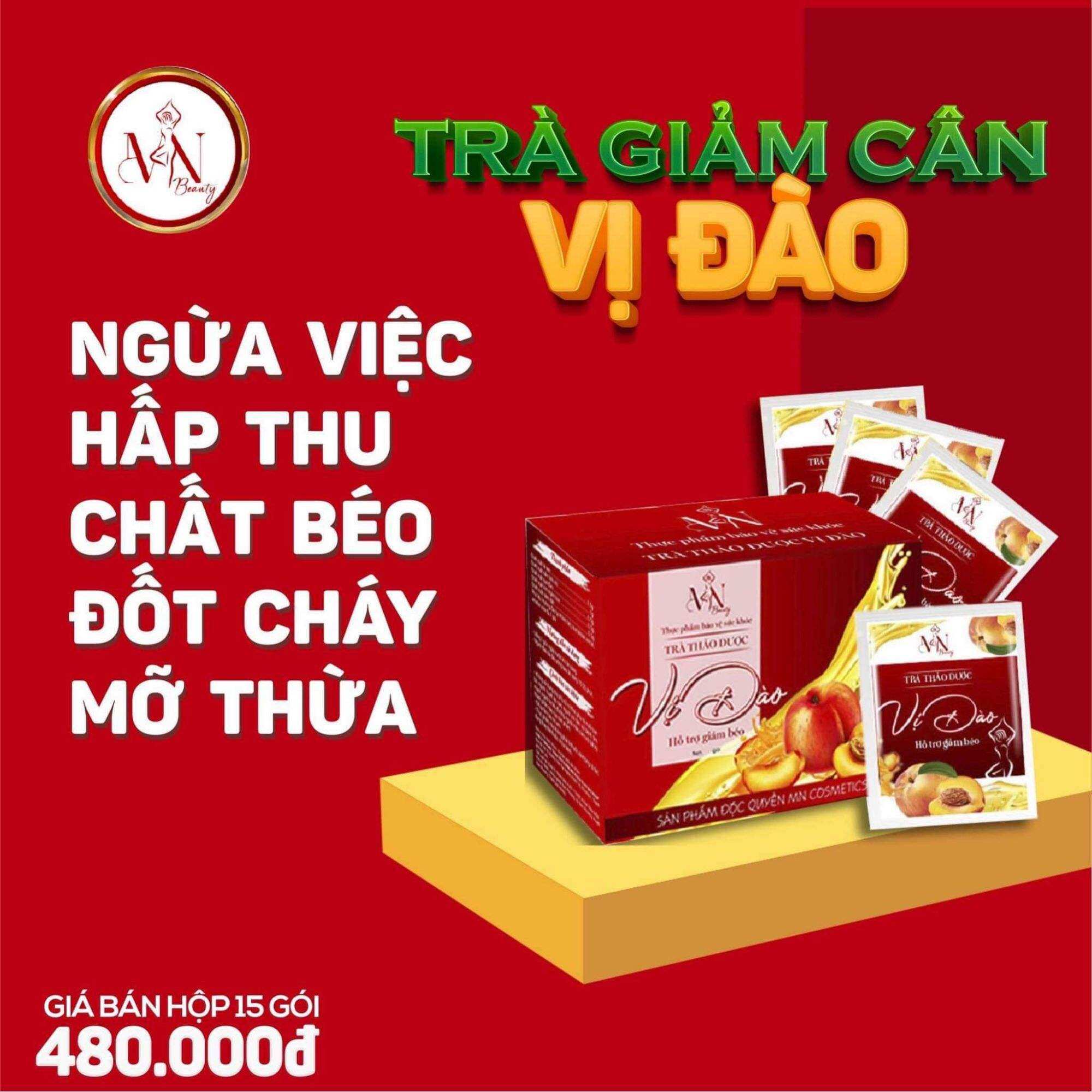 Trà giảm cân vị đào