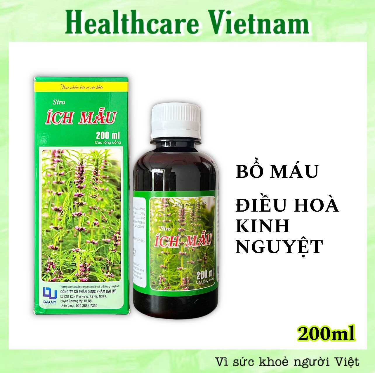 Siro ích mẫu đại uy chai 200ml