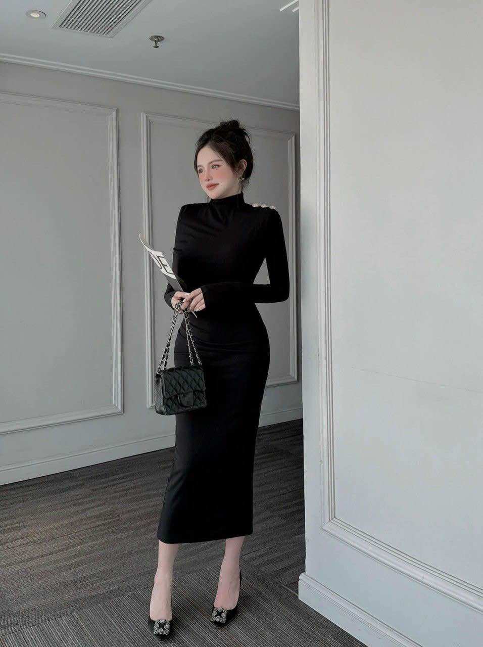 Đầm body mặt 2 kiểu