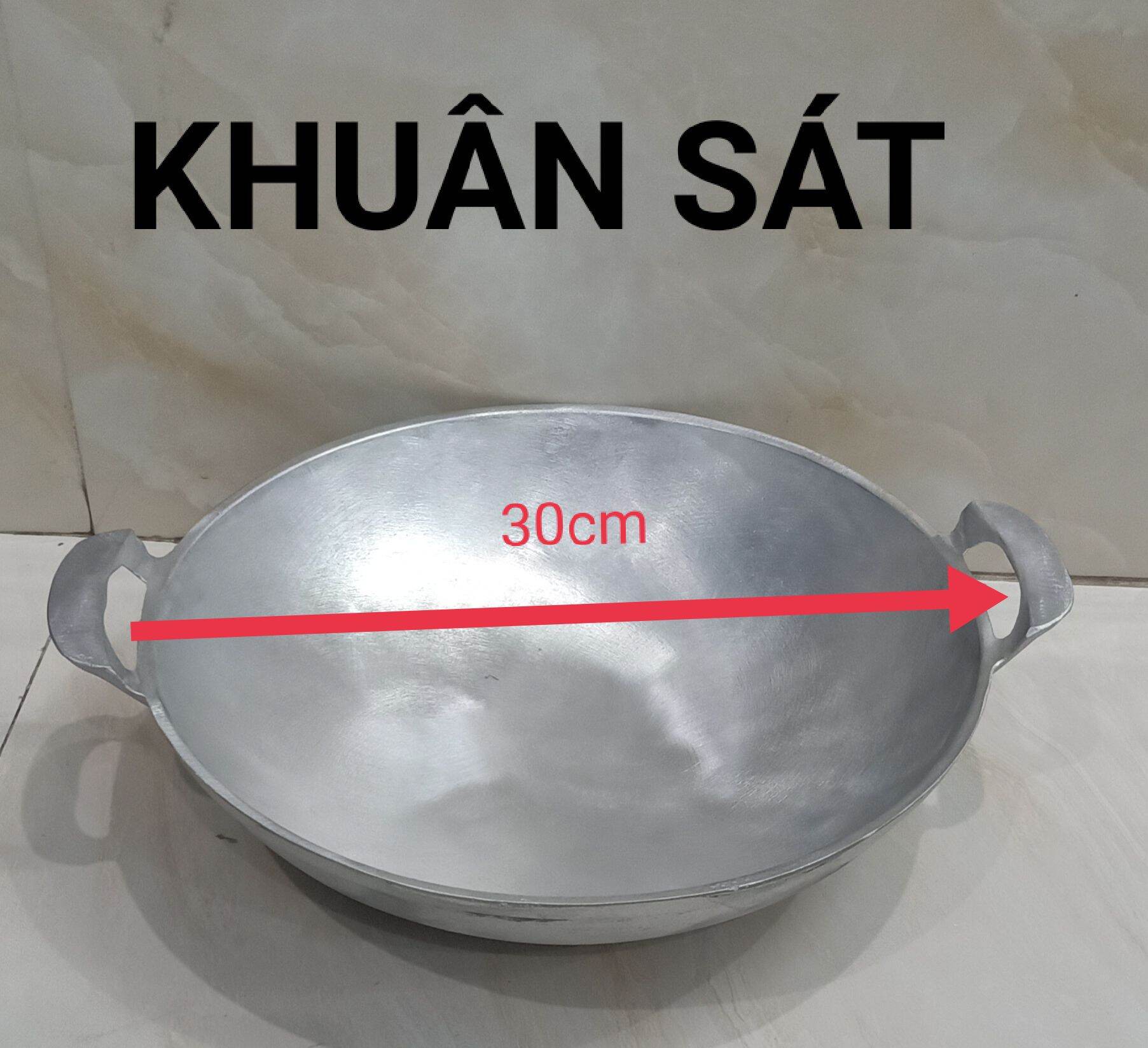 CHẢO GANG ĐÚC BẰNG THỦ CÔNG MỸ NGHỆ 30,5 CM ĐÃ ĐƯỢC MÀI TRÀ RẤT ĐẸP (KHUÂN SẮT ĐÃ ĐƯỢC MÀI BÓNG )