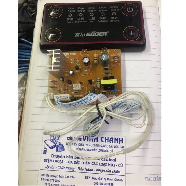 Bo mạch bếp hồng ngoại GB01