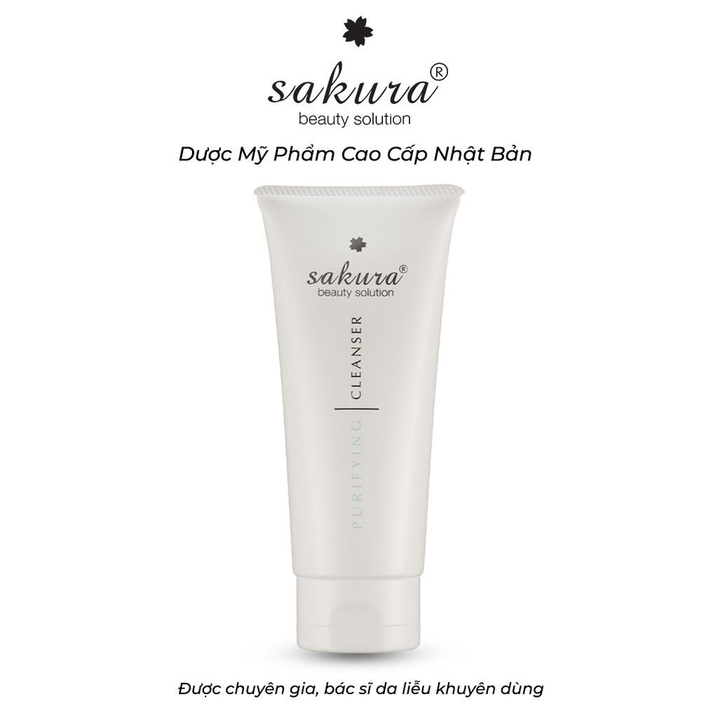 Sữa Rửa Mặt Dành Cho Da Nhờn Mụn SAKURA DEEP PURIFYING CLEANSING FOAM
