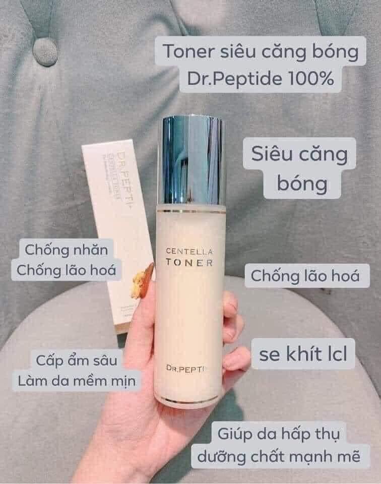 Toner Dr.pepti Centella Siêu Căng Bóng 180Ml - Hàng Chính Hãng