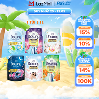 Nước Xả Vải Đậm Đặc DOWNY Hoa Đêm/ Bờ Biển Tươi Mát/ Giấc Ngủ Thư Thái/ Tinh Khôi/ Đam Mê/ Nắng Mai/ Bung Tỏa Hạnh Phúc/ Cotton Thuần Khiết Túi 1L