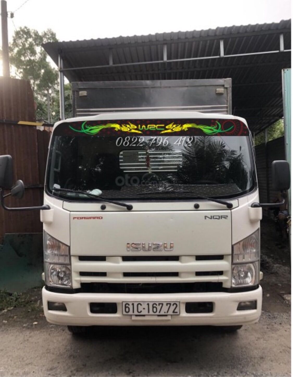 [HCM]Tem dán kính chống nắng WSC dành cho xe tải tem dán trang trí xe tải. Tem dán đầu xe tải.