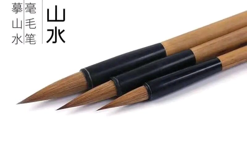 Bộ 3 bút lông sói viết thư pháp, thư họa 