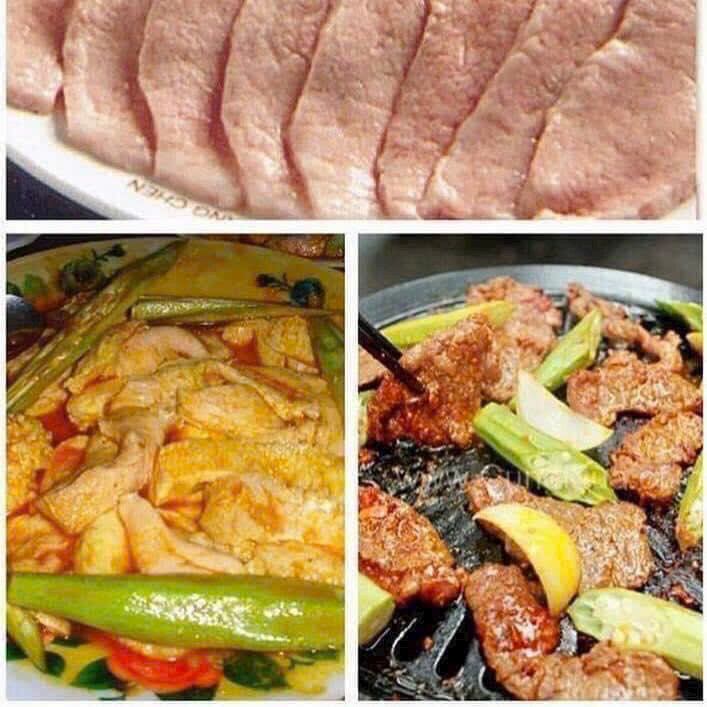 (HCM)Vú heo cắt lát chưa ướp khay 500g