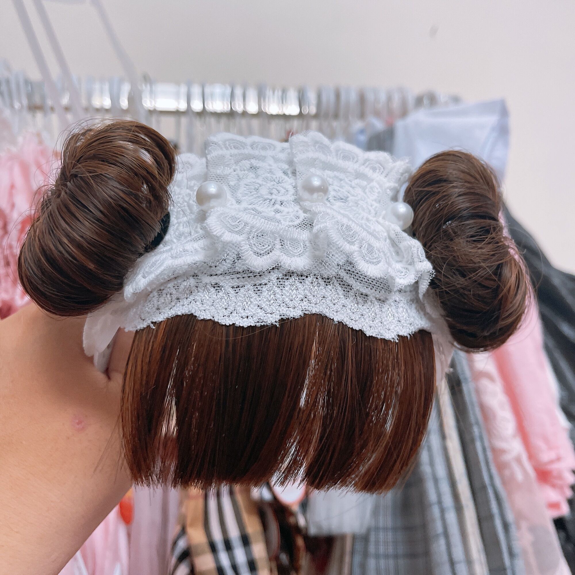 [Nhiều mẫu] Băng đô tóc giả cho bé, turban tóc giả bé gái