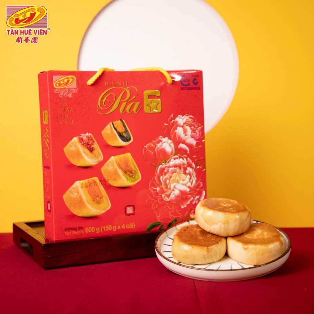 Bánh pía 6* Tân Huê Viên (hộp 4 vị)