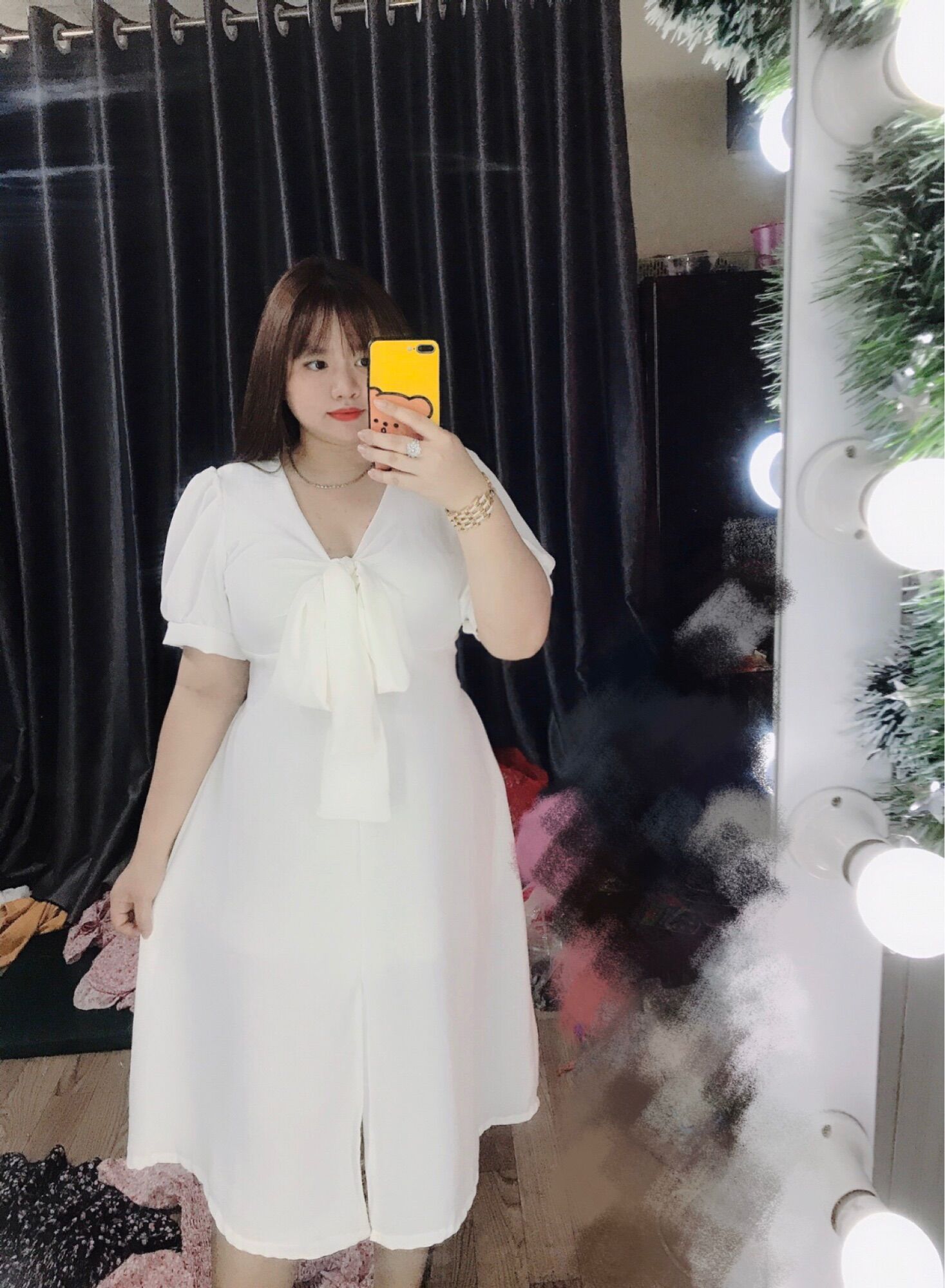 [Bigsize 65-90] Đầm đũi xẻ tà giữa