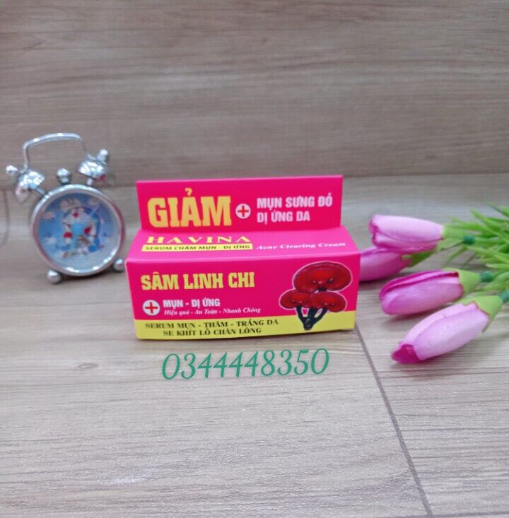 [HCM]serum chấm mụn siêu tốc Linh Chi hồng 10ml