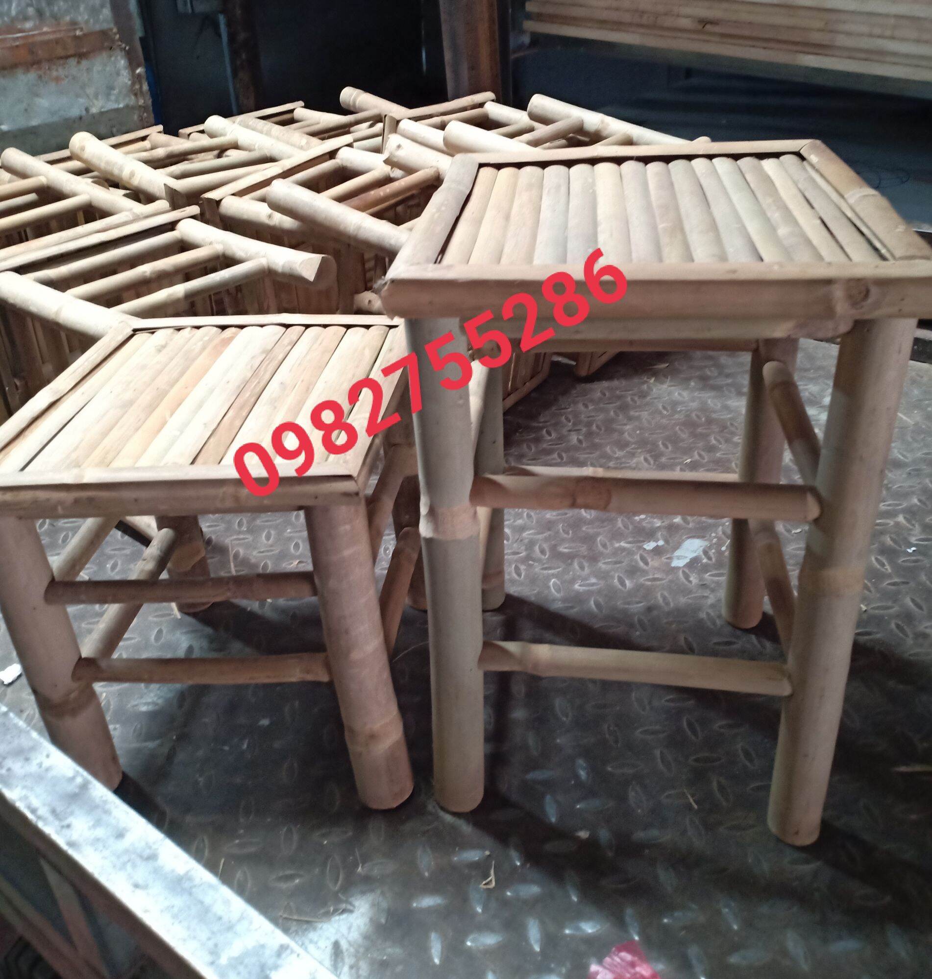 Sét 2 ghế tre