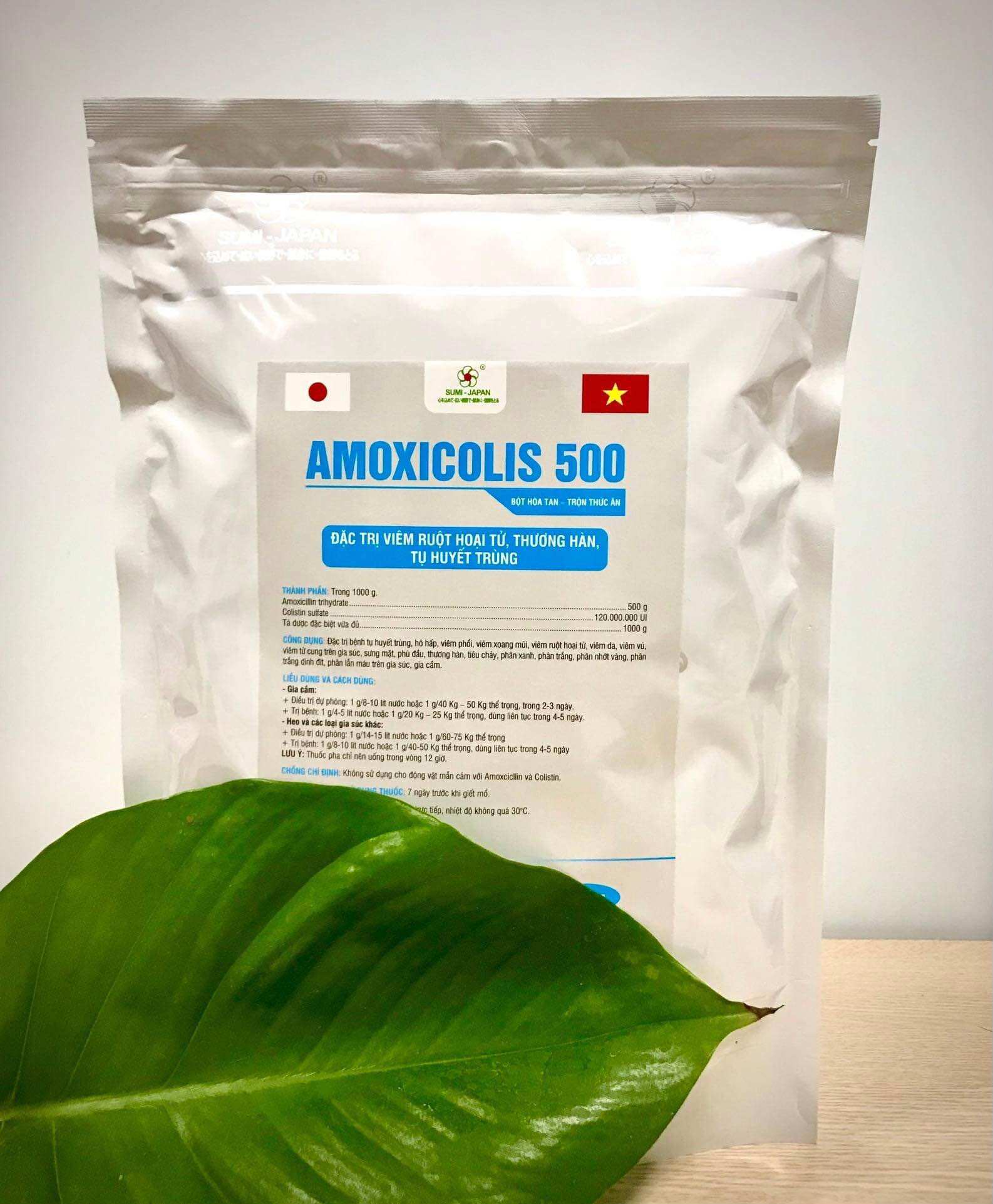 Amocolis 500 gói 100 g dùng trong thú y