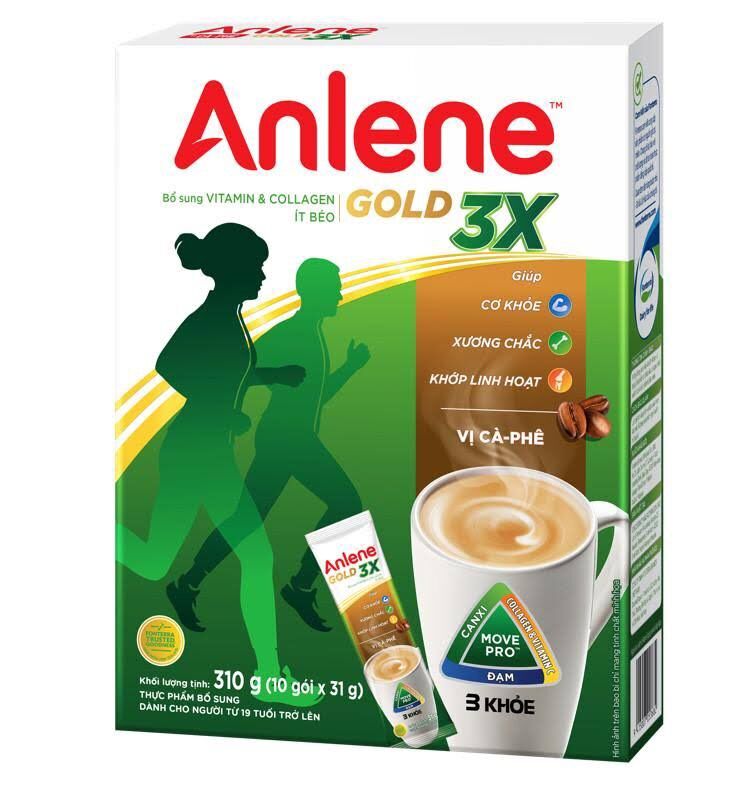 Hộp Anlene gold hương cafe 280g (8 gói x 35g)