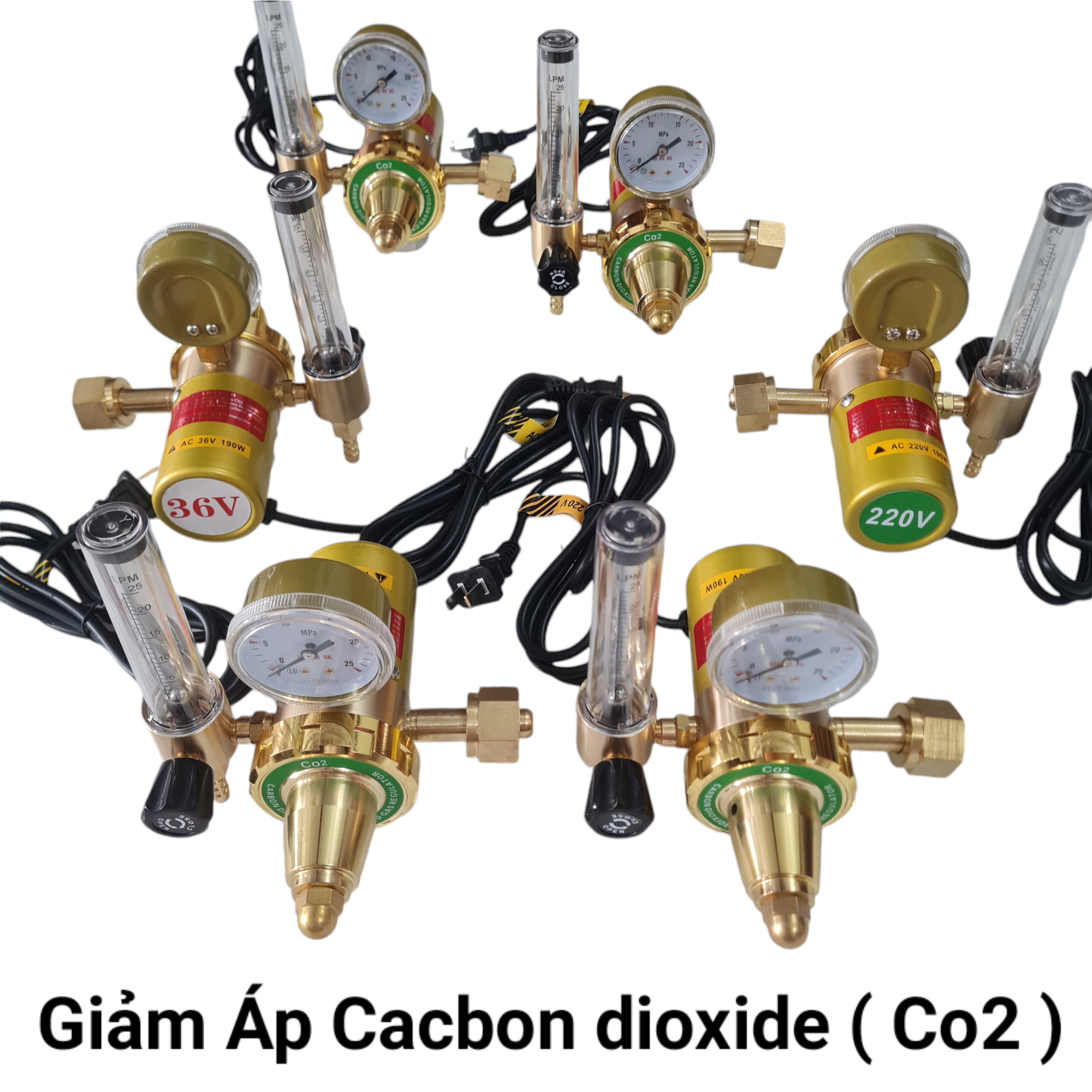Đồng hồ Co2 hàn Mig_Van giảm áp bình khí Co2 hàn Mig