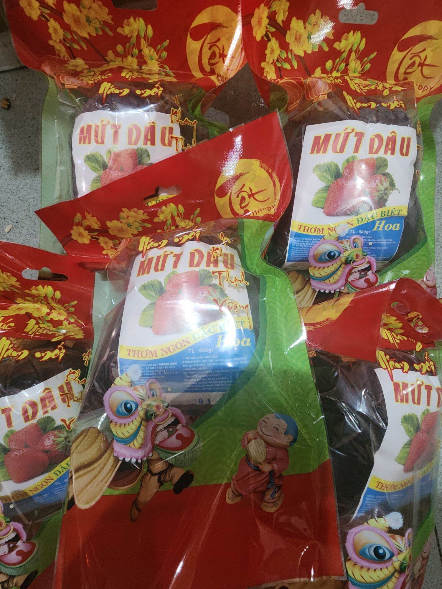 Mứt Dâu Đà Lạt Gói 500G