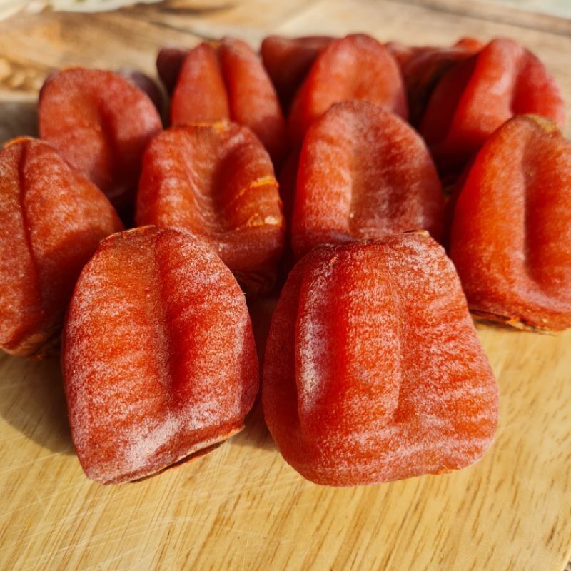 500g hồng sấy dẻo nguyên trái (hồng dẹt và hồng treo)