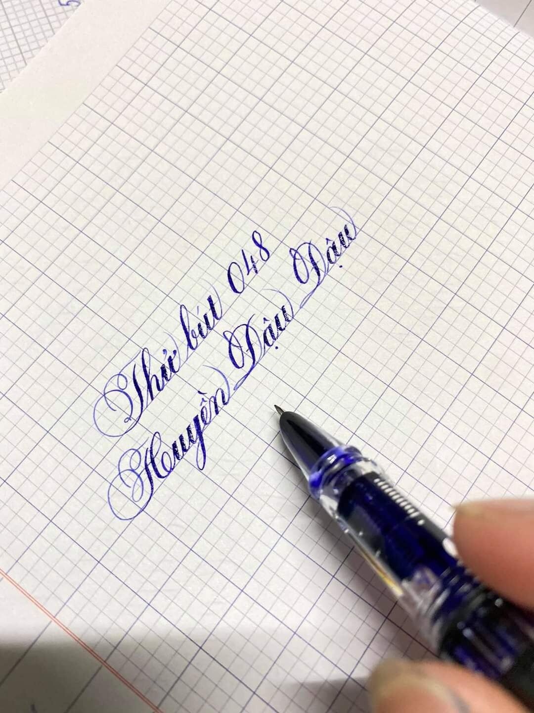 Bút mài thầy ánh sh 048 calligraphy ngòi kim tinh