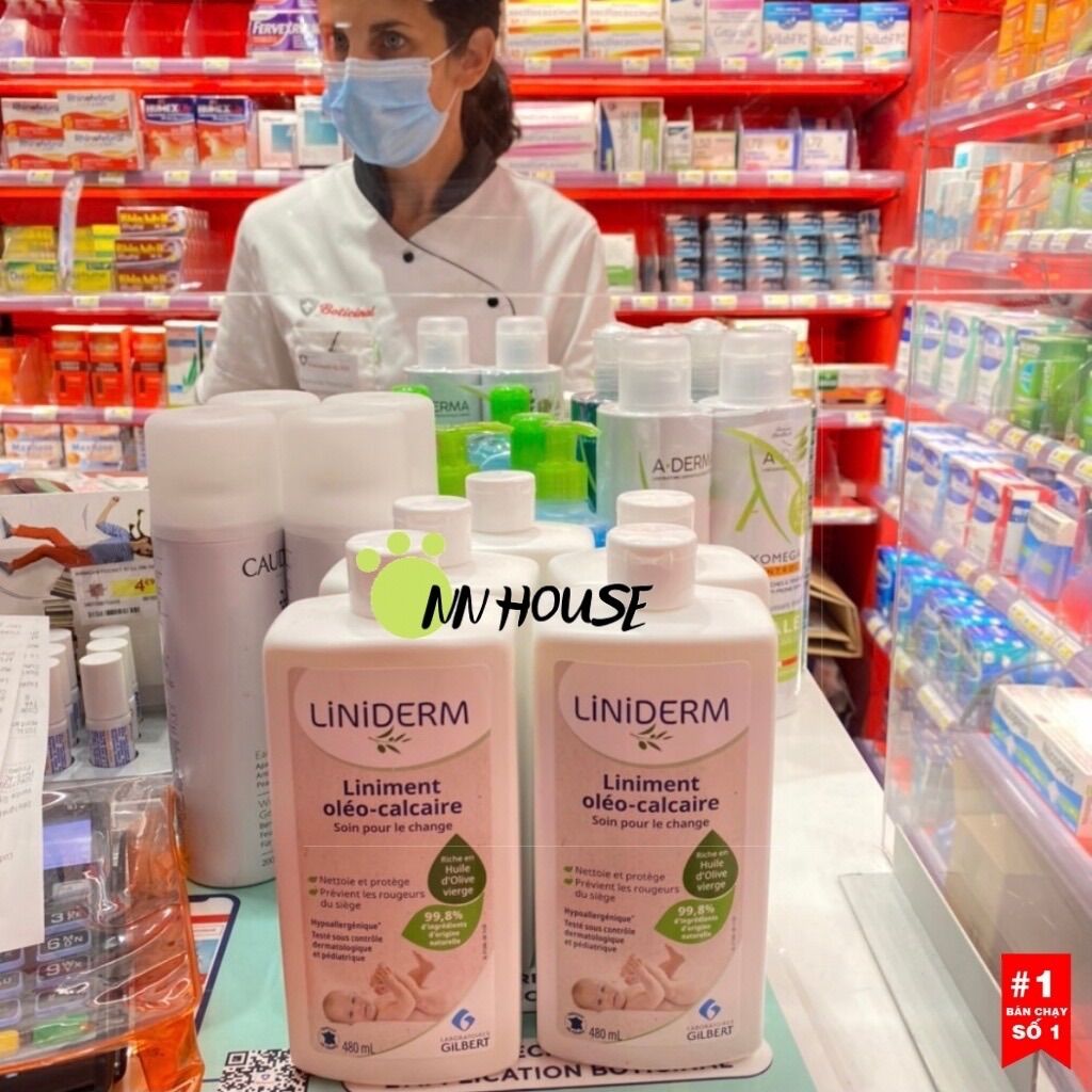 Dung dịch vệ sinh thay bỉm cho bé Liniderm Liniment Gibert làm dịu da, chống hăm tã, tiện lợi - ddvs chăm sóc da bé - Gel thay bỉm cho bé - Dụng cụ thay bỉm - Nước thay bỉm - NN HOUSE Pháp Hàn có Bill