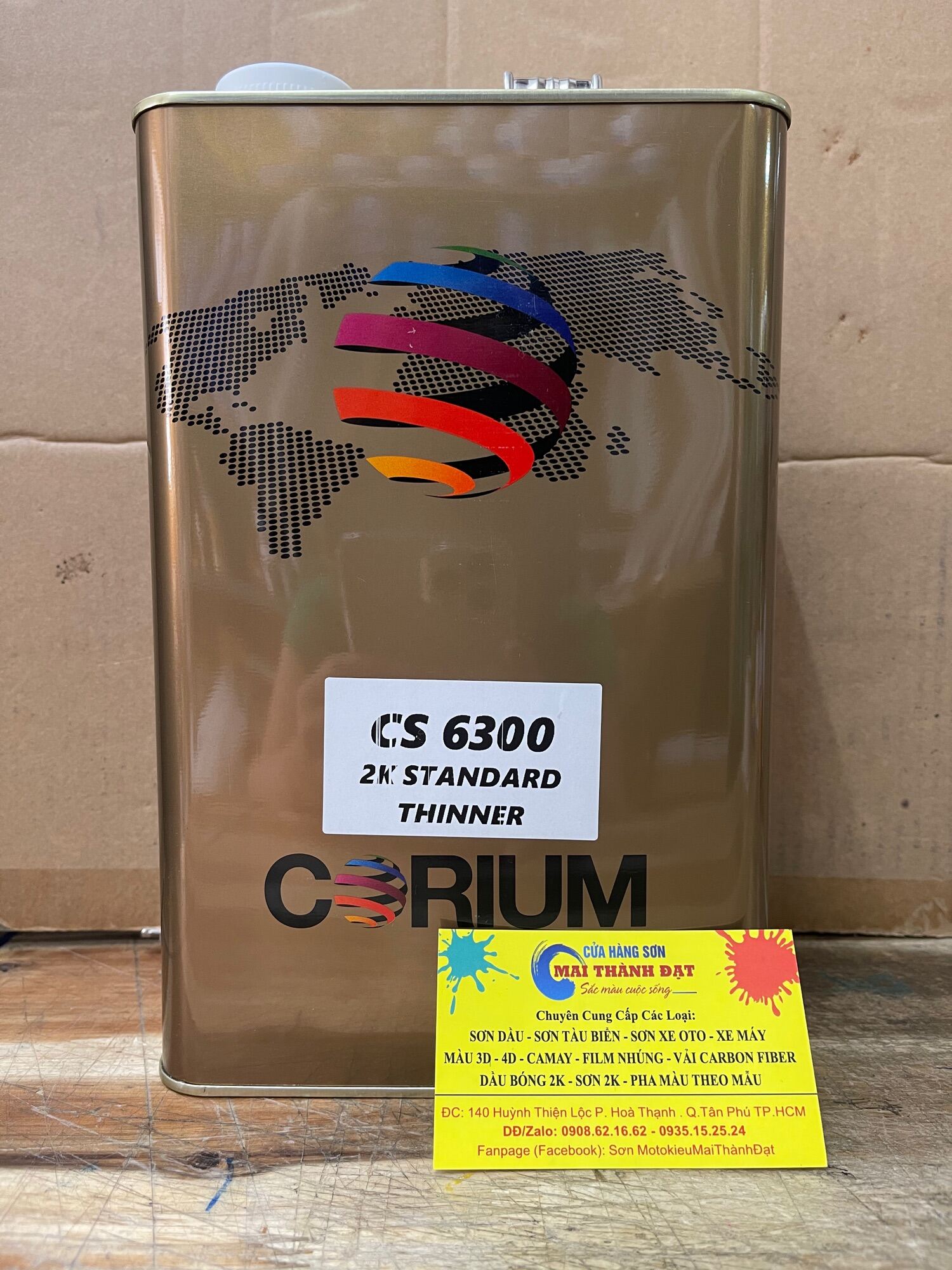 Thinner 2K CS6300 Corium. Bình 4Lít