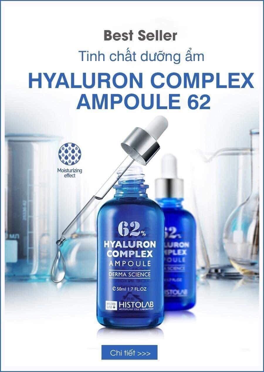 Tinh chất dưỡng ẩm Histolab 62% Hyaluron Complex Ampoule Derma Science