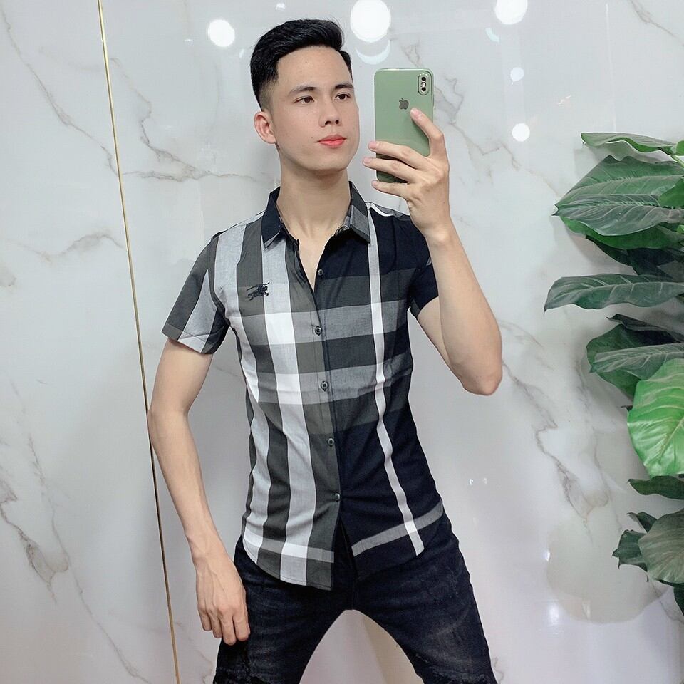 Áo sơ mi nam tay ngắn bbr cực đẹp -áo sơ mi nam đẹp phong cách trẻ