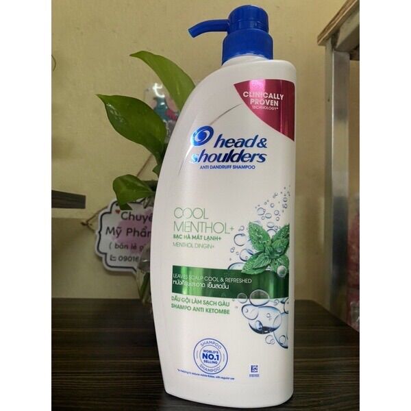Dầu gội head & shoulders bạc hà mát lạnh ngăn ngừa rụng tóc 850ml