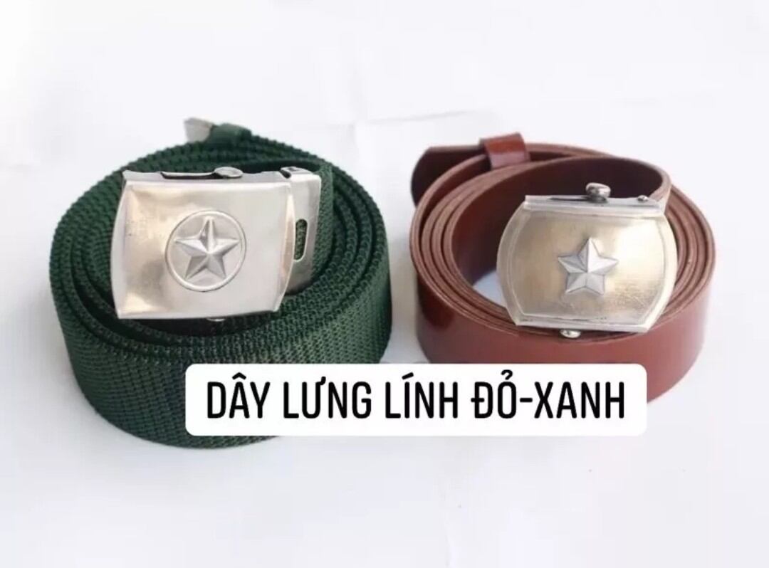 Dây thắt lưng nam dù Đen-Xanh-Đỏ
